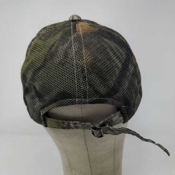 Mossy Oak Men's Slideback Camo Hat Green Brown OSFM Mesh Back - Picture 6 of 9